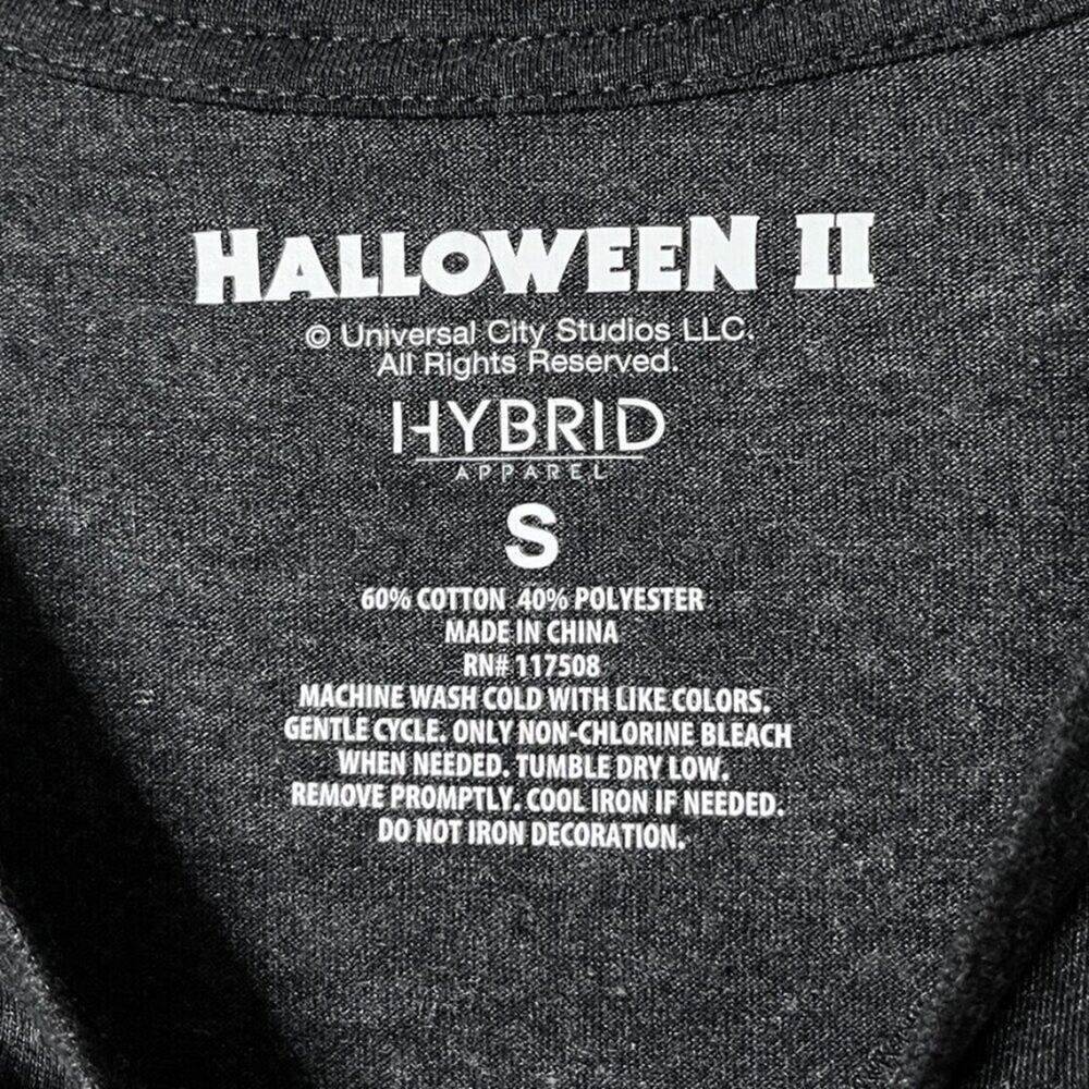 Halloween II Men Graphic T-Shirt S Michael Myers Mood Charcoal Gray Short Sleeve - Picture 6 of 6
